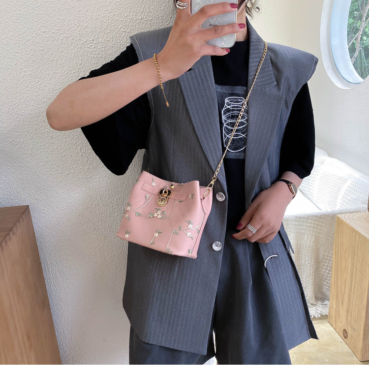 bucket bag small fresh bag