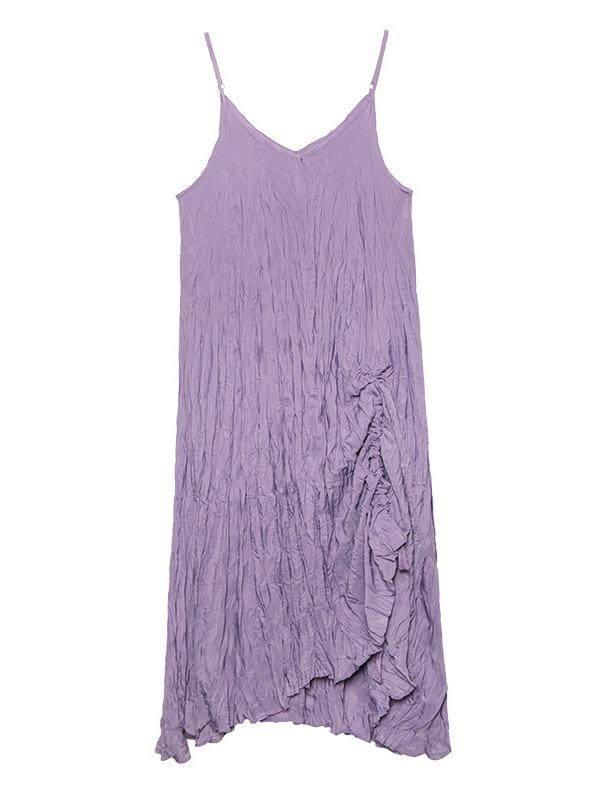 Elegance Sexy Pleats Suspender Dress