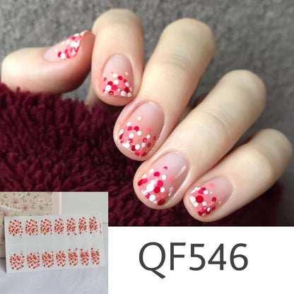 Daisy wave point PRESS ON NAILS