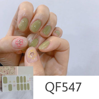 Daisy wave point PRESS ON NAILS