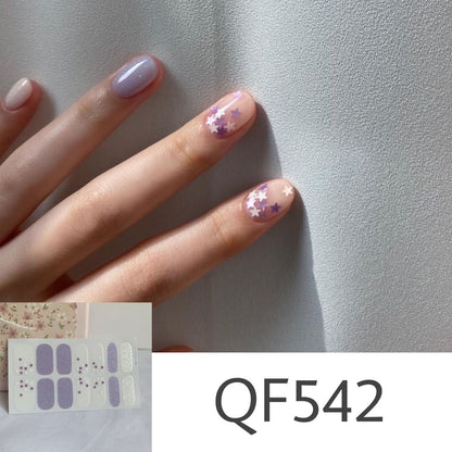Daisy wave point PRESS ON NAILS