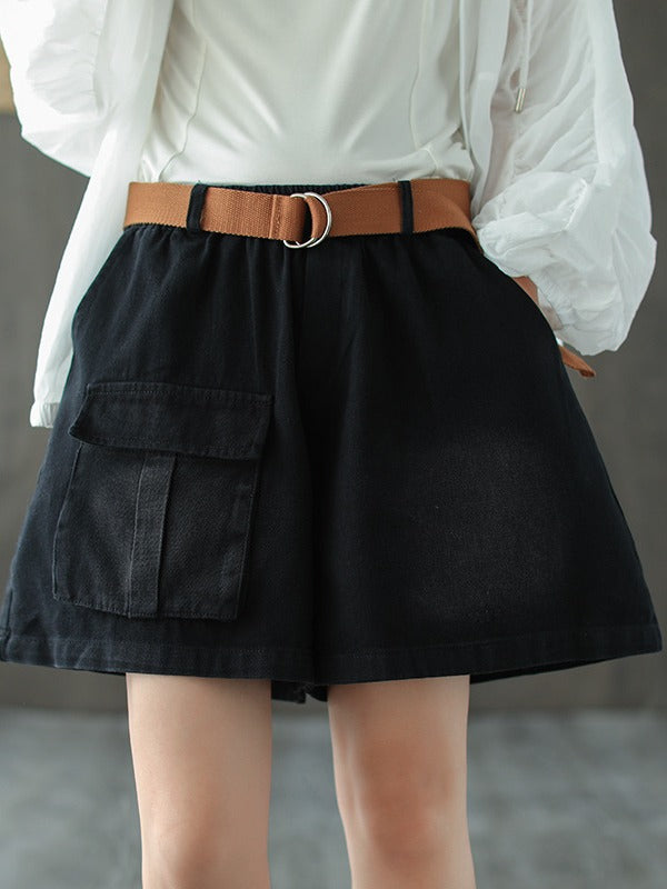 VINTAGE BAGGY PATCH POCKETS SHORTS