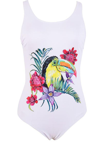 Printed One-Piece Swimsuit
