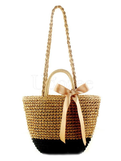 Bowknot Ribbon Weaving Dual Bag