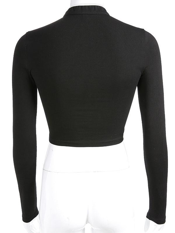 Vintage Chinese Style Mandarin Collar T-Shirt