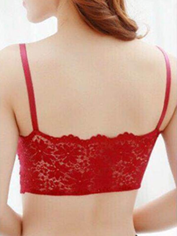 Lace Spaghetti-neck Bra Sexy Lingerie