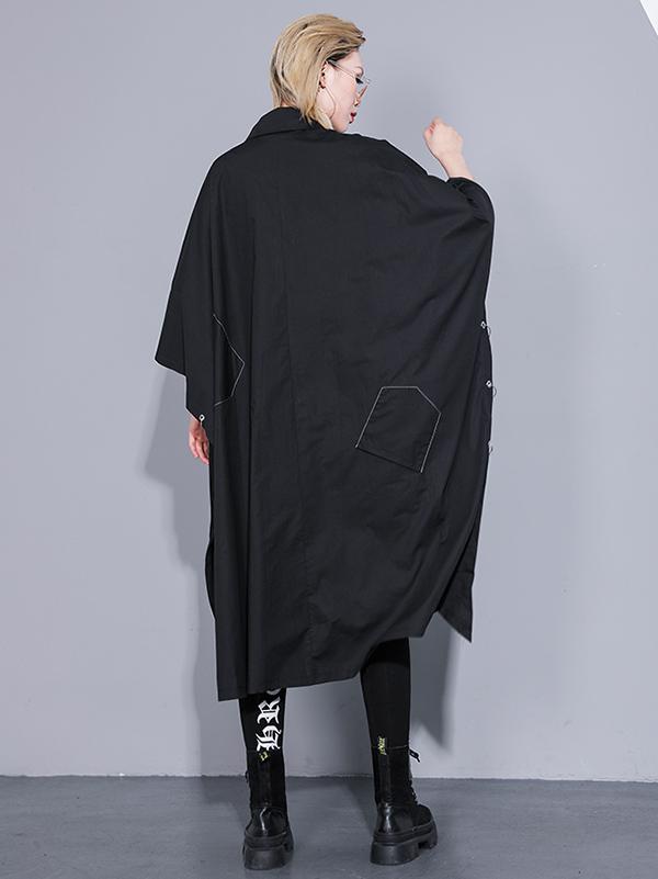 PLUS SIZE LOOSE BATWING SLEEVES SHIRT TOP