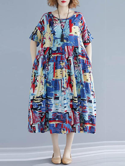 Loose Ink Long Dress