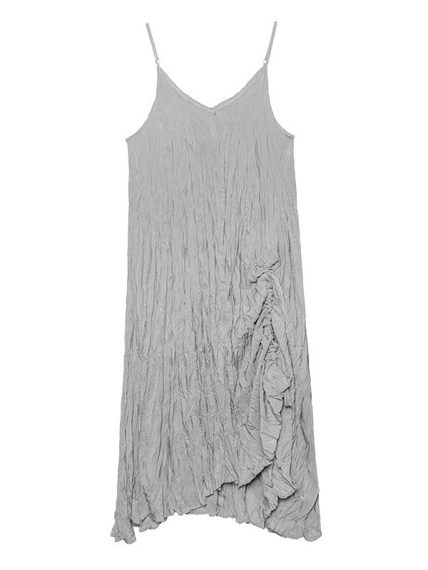 Elegance Sexy Pleats Suspender Dress