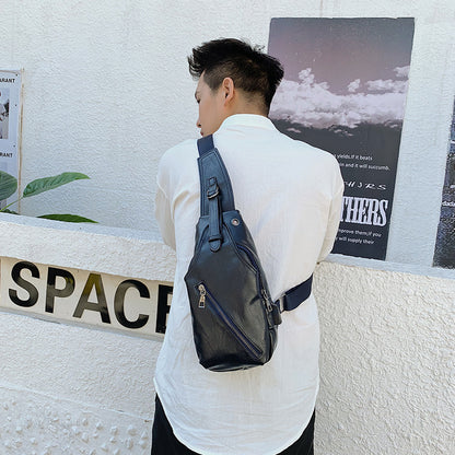 Chest bag shoulder bag casual men's i stiletto bag