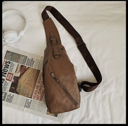 Chest bag shoulder bag casual men's i stiletto bag