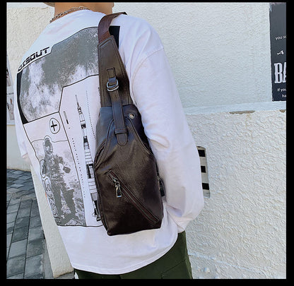 Chest bag shoulder bag casual men's i stiletto bag