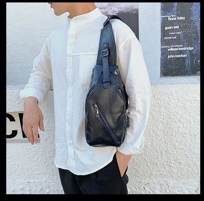 Chest bag shoulder bag casual men's i stiletto bag