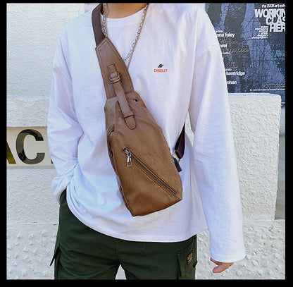 Chest bag shoulder bag casual men's i stiletto bag