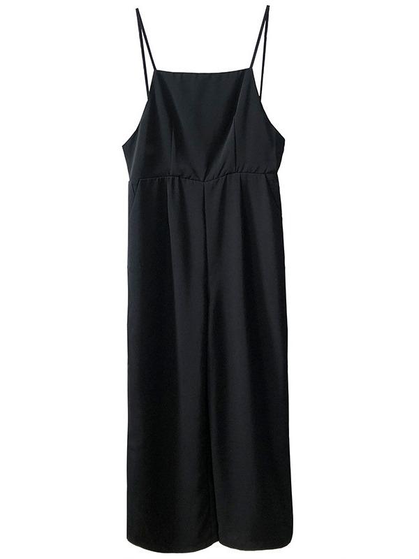 Casual Slip Wide-Leg Jumpsuits