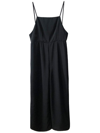 Casual Slip Wide-Leg Jumpsuits