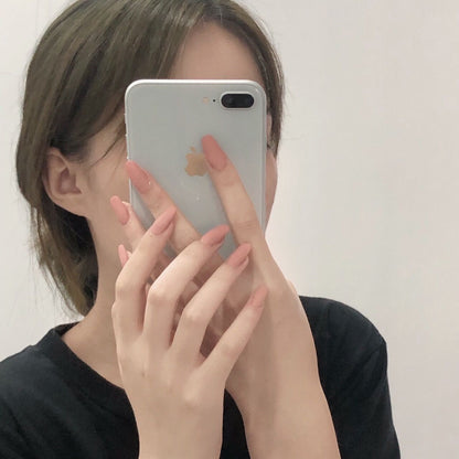Frosted short Ballet PRESS ON NAILS