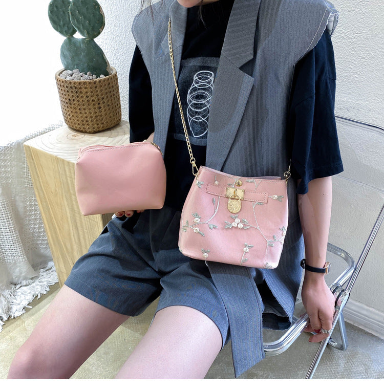 bucket bag small fresh bag