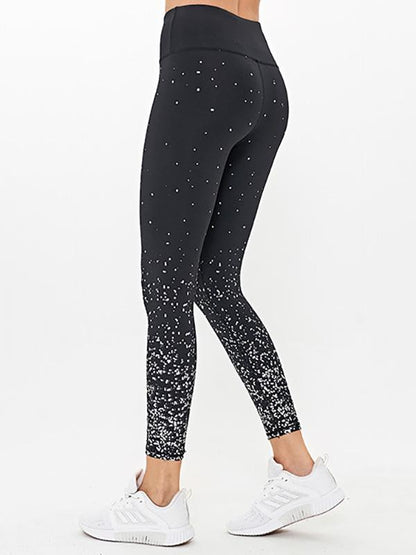 Star Printed Breathable Yoga Leggings