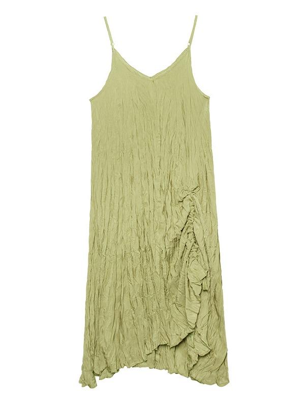 Elegance Sexy Pleats Suspender Dress