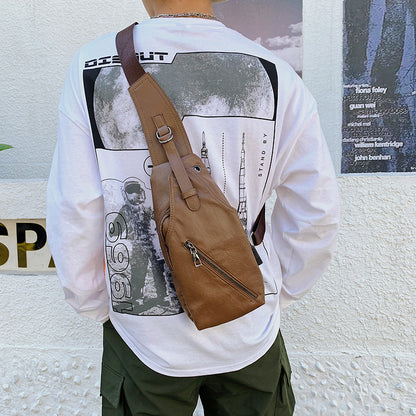 Chest bag shoulder bag casual men's i stiletto bag