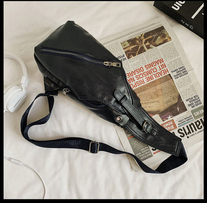 Chest bag shoulder bag casual men's i stiletto bag