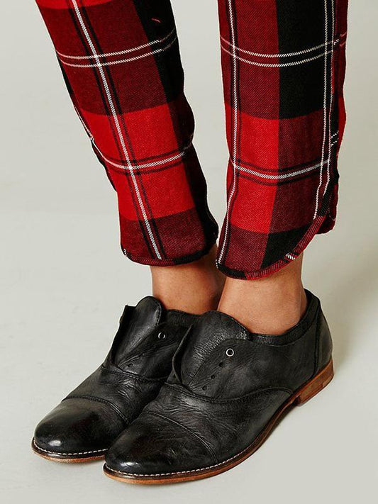 Slip On Oxford Shoes Casual Loafers Flats