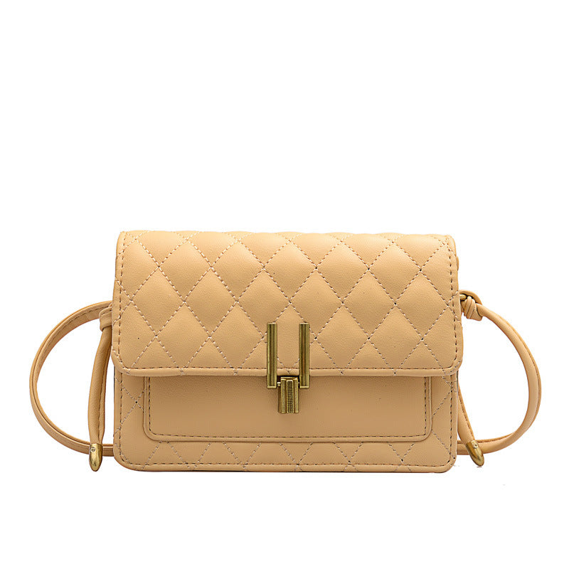 rhombus single shoulder slung satchel bag