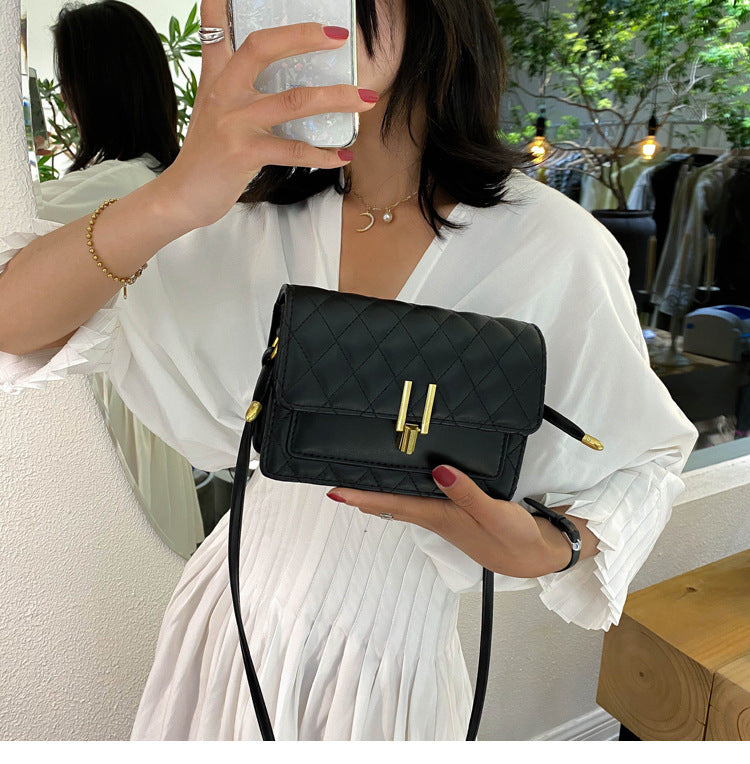 rhombus single shoulder slung satchel bag