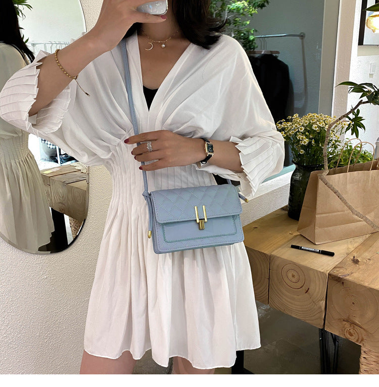 rhombus single shoulder slung satchel bag