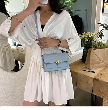 rhombus single shoulder slung satchel bag