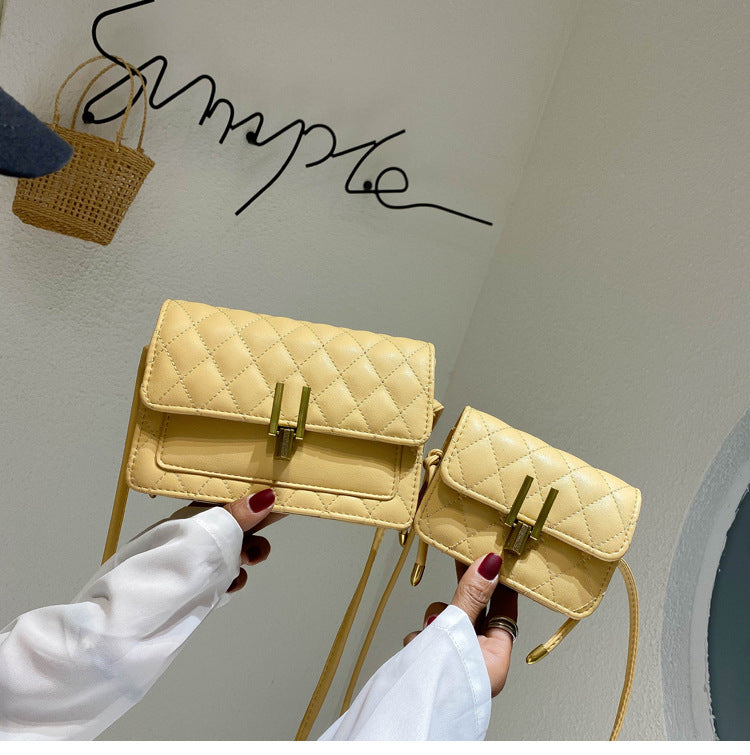 rhombus single shoulder slung satchel bag