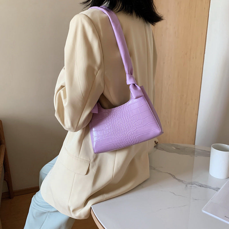 Alligator shoulder bag