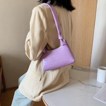 Alligator shoulder bag
