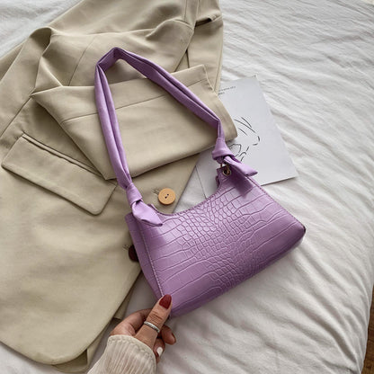 Alligator shoulder bag