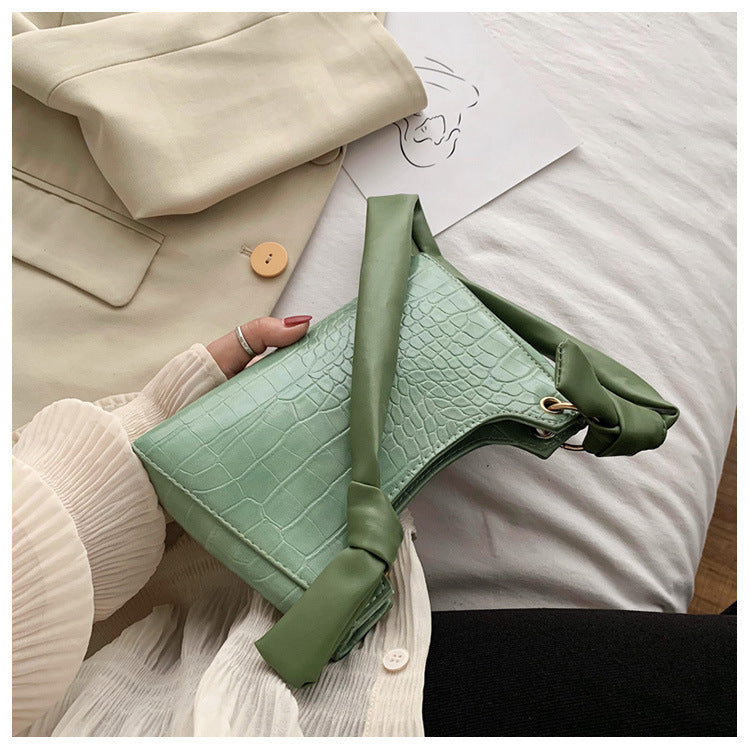 Alligator shoulder bag