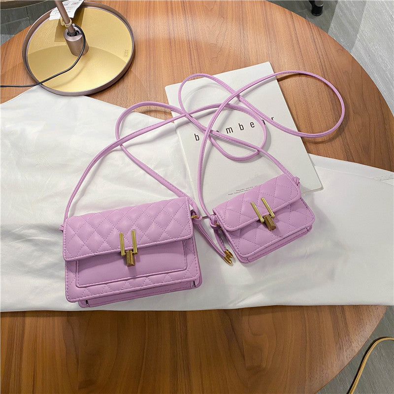 rhombus single shoulder slung satchel bag