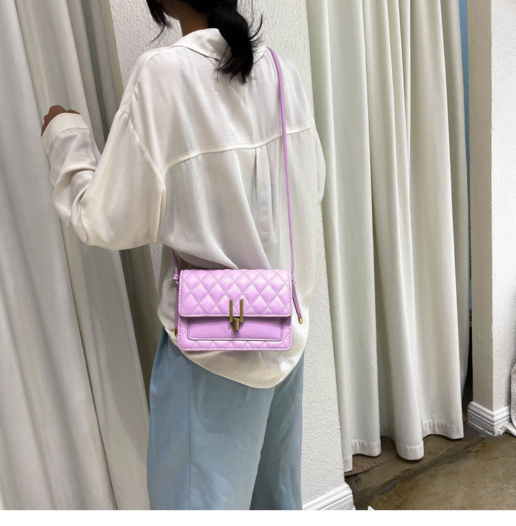 rhombus single shoulder slung satchel bag