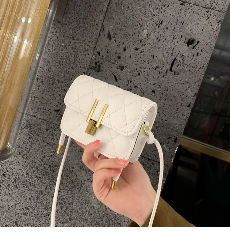 rhombus single shoulder slung satchel bag