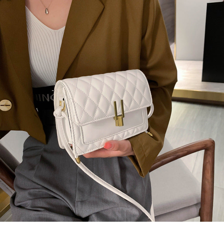 rhombus single shoulder slung satchel bag