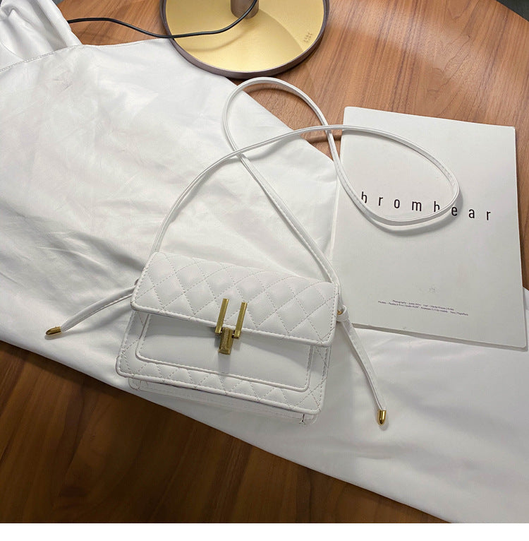 rhombus single shoulder slung satchel bag