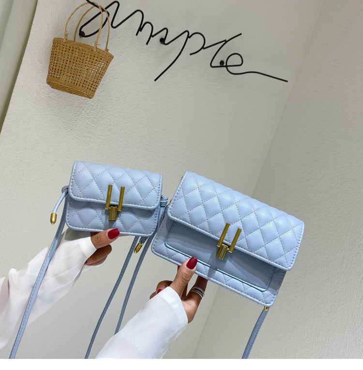 rhombus single shoulder slung satchel bag