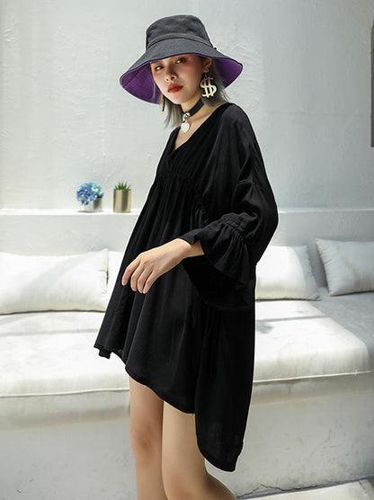 Summer Loose A-line High-low Dress