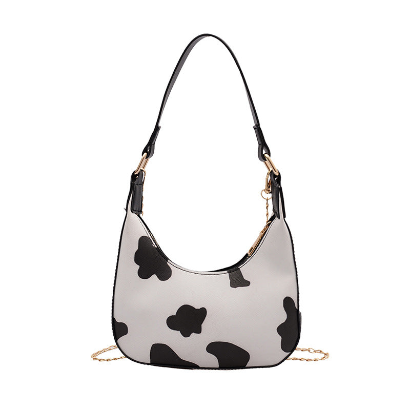 Cow pattern portable messenger bag