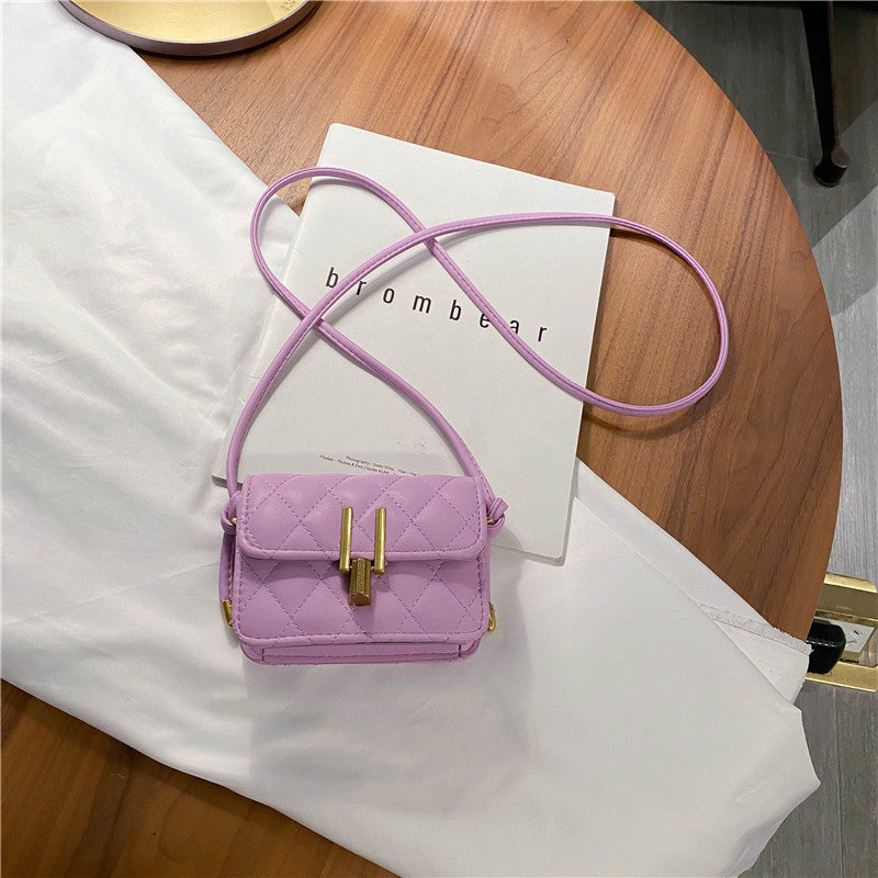 rhombus single shoulder slung satchel bag