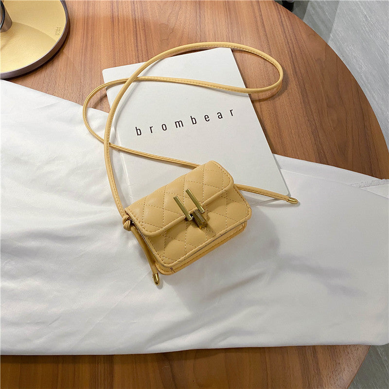 rhombus single shoulder slung satchel bag