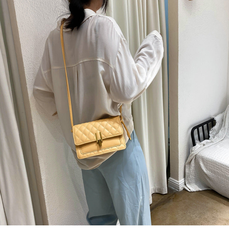 rhombus single shoulder slung satchel bag