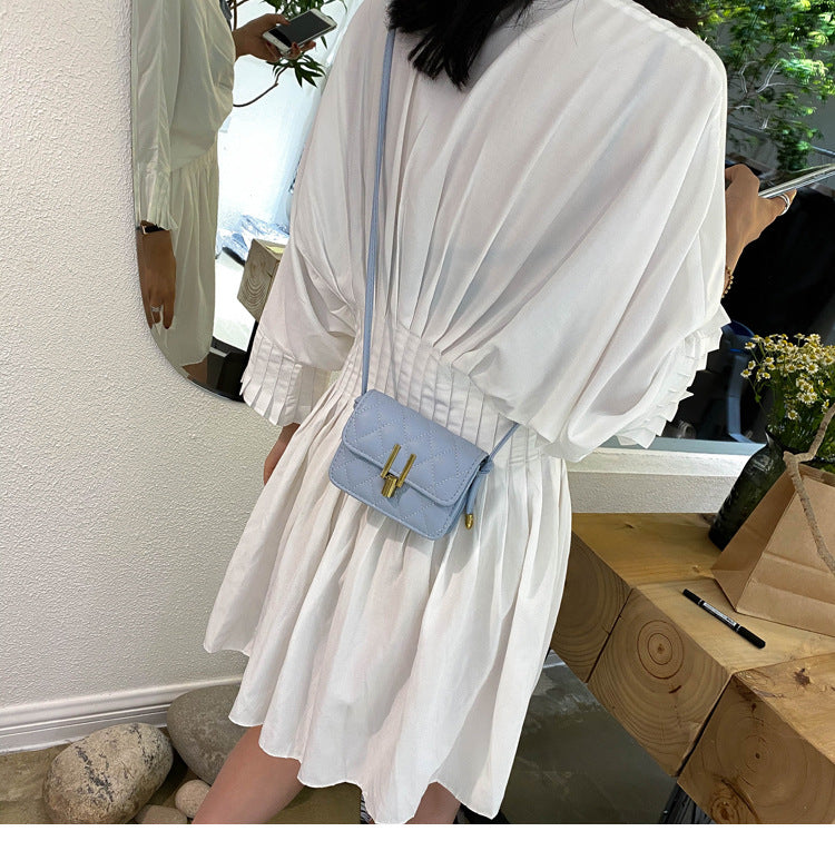 rhombus single shoulder slung satchel bag