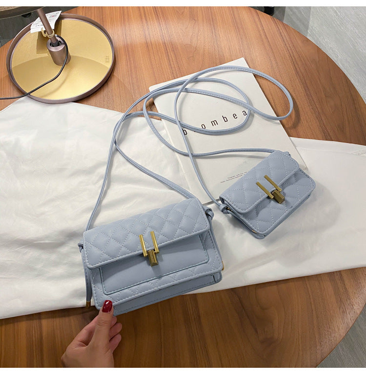 rhombus single shoulder slung satchel bag