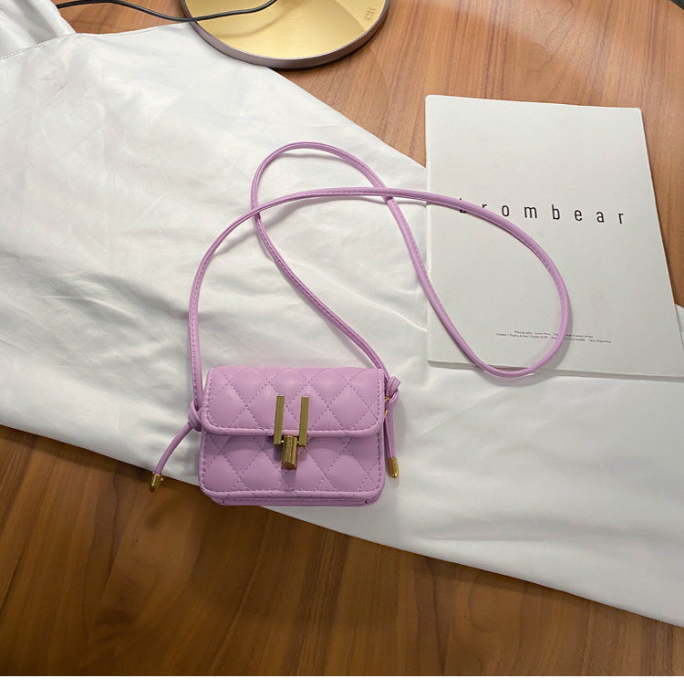 rhombus single shoulder slung satchel bag